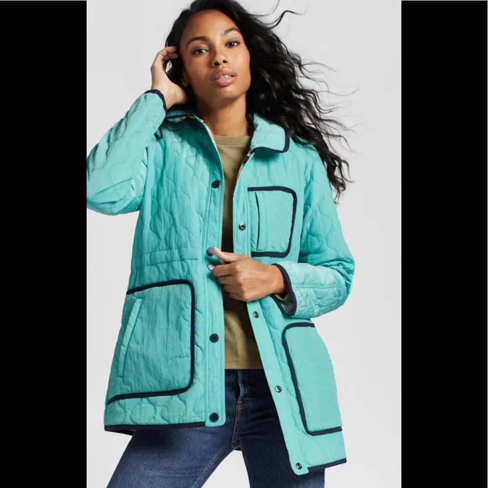 NWT Pendleton Ladies Crescent Reversible Jacket (CW176-83194) SEA BLUE - Picture 2 of 10